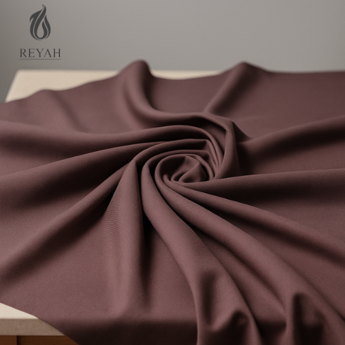 Reyah Premium Wash & Wear – Deep Mauve Elegance